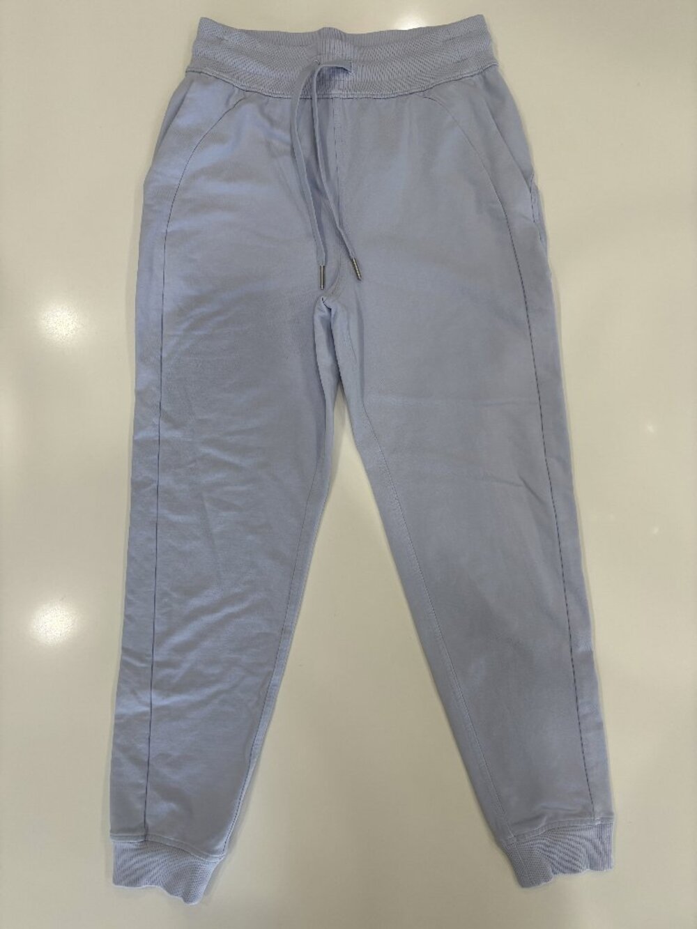 Small Lululemon Scuba Jogger Soft Lavender Blue Drawstring Pull On Lounge Pant